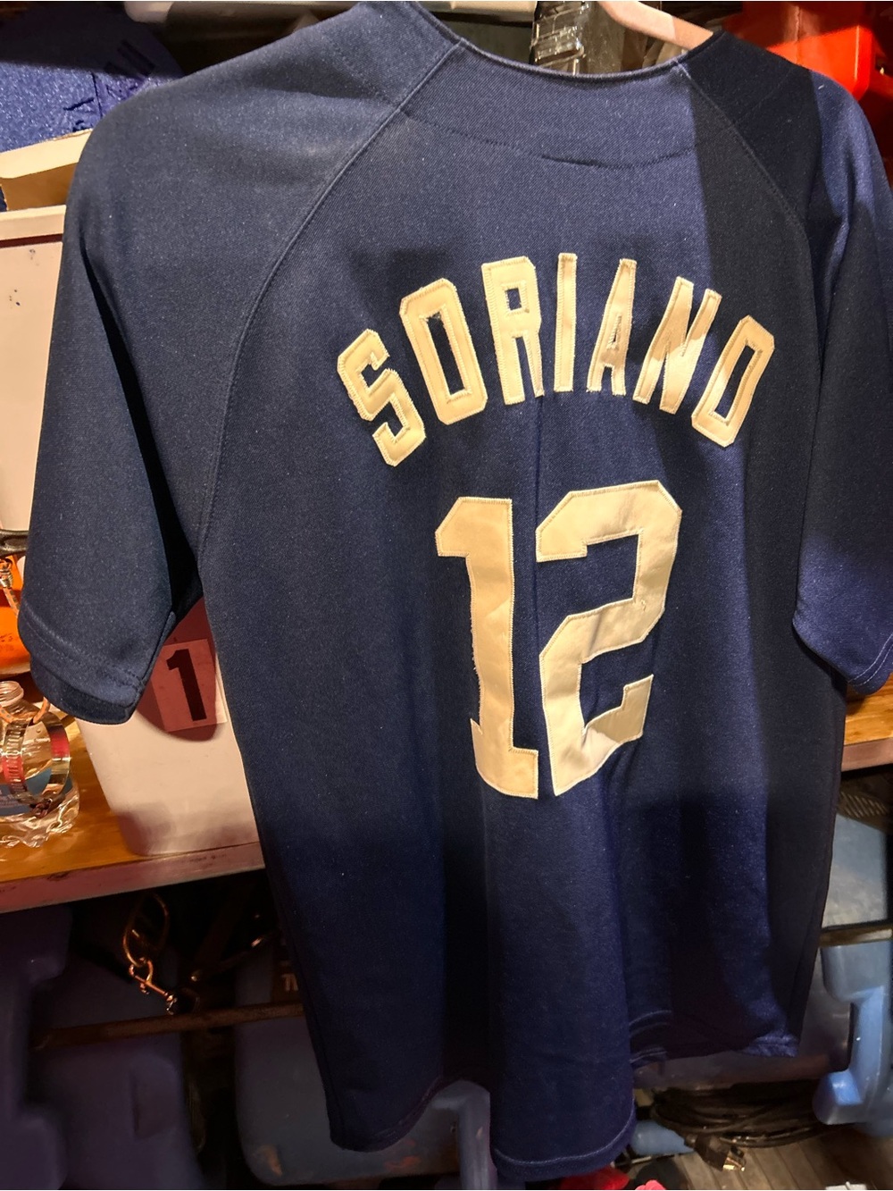 Navy 'Soriano 12' Men's Baseball Jersey